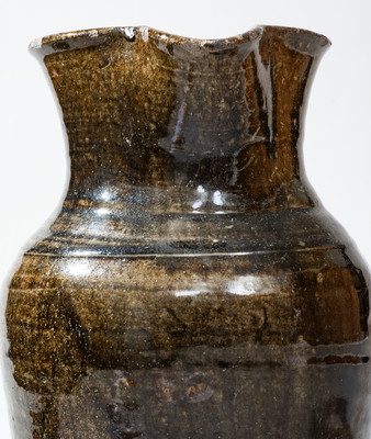Scarce PENLAND (Buncombe County, NC) Alkaline-Glazed Stoneware Pitcher