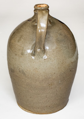 Fine att. Trapp and Chandler, Edgefield District, SC Stoneware Jug w/ Bold Iron Slip Decoration, c1848-50
