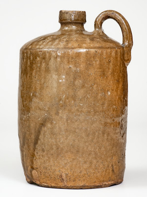 Rare S.C. DISPENSARY Stoneware Jug, attrib. J. G. Baynham, Trenton, Edgefield District, SC