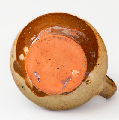 Miniature Redware Cream Pitcher, possibly Hagerstown, MD, early 19th century