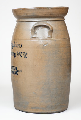3 Gal. A. P. DONAGHHO / PARKERSBURG, W. V. Stoneware Churn