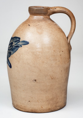 1 Gal. H. B. PFALTZGRAFF / YORK, PA Stoneware Jug w/ Floral Decoration