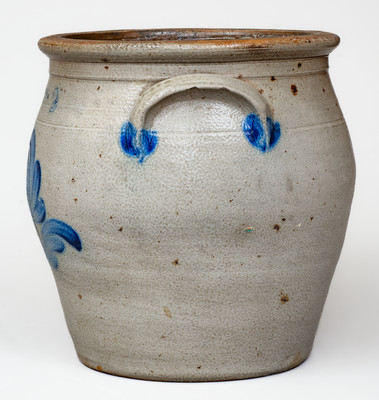 2 Gal. COWDEN & WILCOX / HARRISBURG, PA Stoneware Jar w/ Floral Decoration