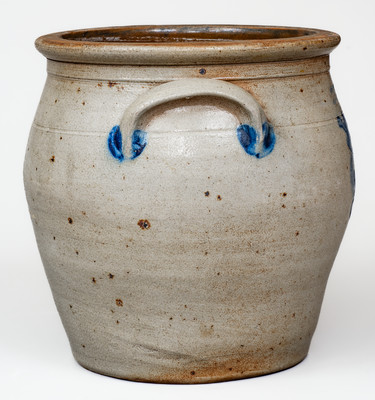 2 Gal. COWDEN & WILCOX / HARRISBURG, PA Stoneware Jar w/ Floral Decoration