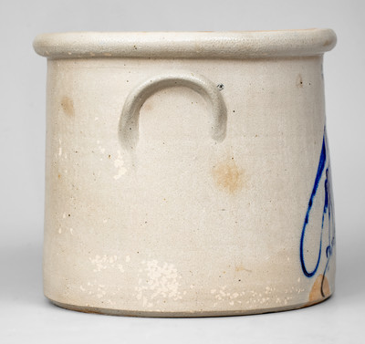 4 Gal. F. B. NORTON & CO. / WORCESTER, MASS. Stoneware Parrot Crock