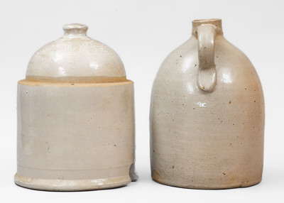 Lot of Two: Buffalo, NY Script Jug and RED WING Chicken Waterer