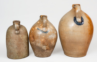Lot of Three: Ohio Stoneware Jugs incl. I. M. MEAD & CO. Example