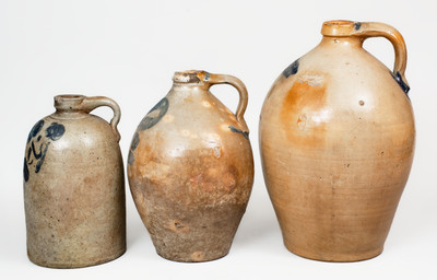 Lot of Three: Ohio Stoneware Jugs incl. I. M. MEAD & CO. Example