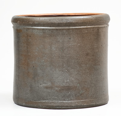 WHEELING, W. VA Stoneware Advertising Cake Crock
