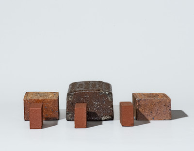 Lot of Six: Sewer Tile Bricks, Akron, Ohio and Beaver County, Pennsylvania