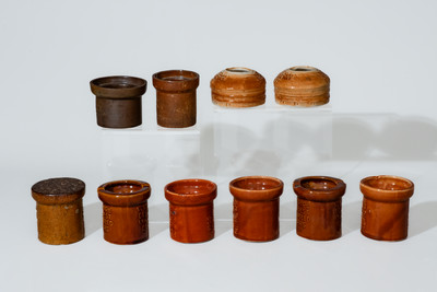 Lot of Fifteen: Sewer Tile / Pottery Souvenir and Salesman's Sample Pipes, Ohio