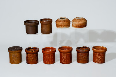 Lot of Fifteen: Sewer Tile / Pottery Souvenir and Salesman's Sample Pipes, Ohio