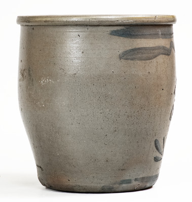 1 1/2 Gal. T. F. REPPERT / GREENSBORO, PA Stoneware Cream Jar