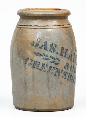 JAS. HAMILTON & CO. / GREENSBORO, PA Stoneware Jar