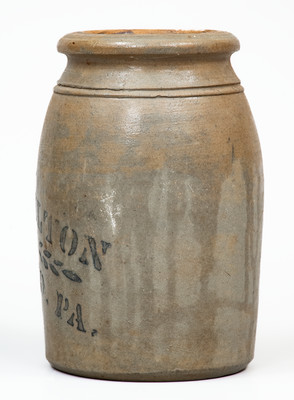 JAS. HAMILTON & CO. / GREENSBORO, PA Stoneware Jar