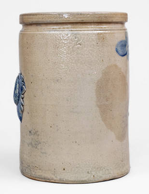 Exceedingly Rare Baltimore Stoneware Jar w/ Applied Fruit Decoration, attrib. Perine