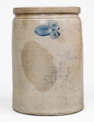 Exceedingly Rare Baltimore Stoneware Jar w/ Applied Fruit Decoration, attrib. Perine