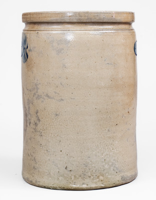 Exceedingly Rare Baltimore Stoneware Jar w/ Applied Fruit Decoration, attrib. Perine