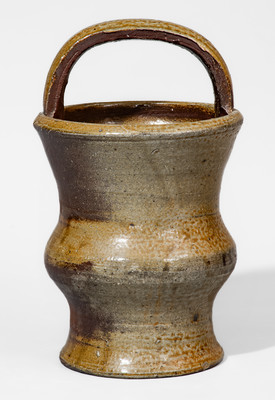 Middle Tennessee Salt-Glazed Stoneware Basket w/ Brown Slip