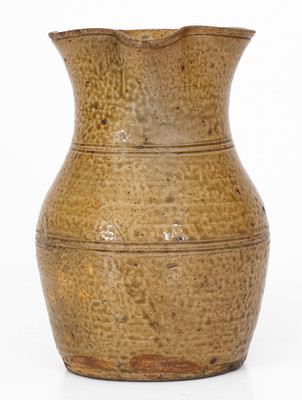 Fine attrib. Jeremiah Franklin Morton, Perry County, Alabama Stoneware Pitcher