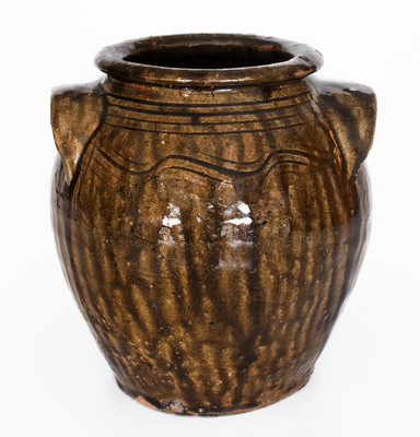 Catawba Valley, North Carolina Alkaline-Glazed Stoneware Jar, c1850-1880