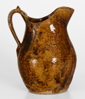 Extremely Rare JS PENLAND (Buncombe County, NC) Small-Sized Stoneware Pitcher