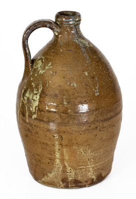 Alkaline-Glazed Stoneware Jug w/ Rutile Decoration, possibly Bland County, Virginia