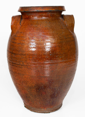 Glazed Redware Jar, probably Click Pottery, Greene County, Tennessee, c1830-70