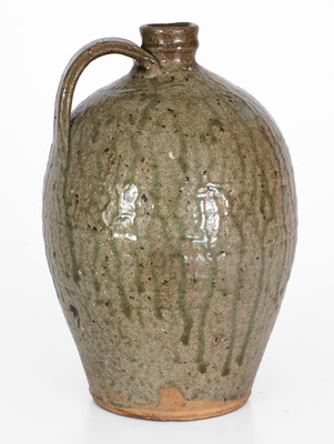 Alkaline-Glazed Stoneware Jug, probably Thomas Owenby Pottery, Union District, South Carolina