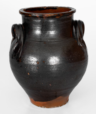 Fine Manganese-Glazed Redware Jar, probably Greene County, Tennessee