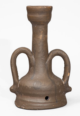 Tennessee Stoneware Candlestick, late 19th or early 20th century