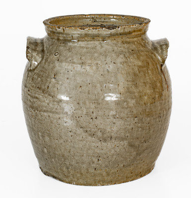 Attrib. Landrum Brick and Pottery, Columbia, South Carolina Stoneware Jar w/ Impressed Circle