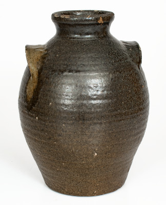 Lincoln County, NC Alkaline-Glazed Stoneware Jar w/ Glass Run