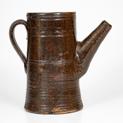 Extremely Rare attrib. Hinkle-Mort Pottery, Jefferson County, Tenn. Redware Coffeepot