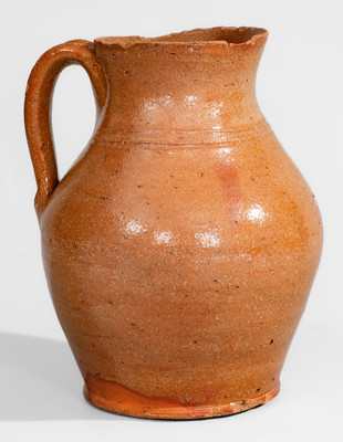 Tennessee Redware Spoutless Pitcher, c1840-80
