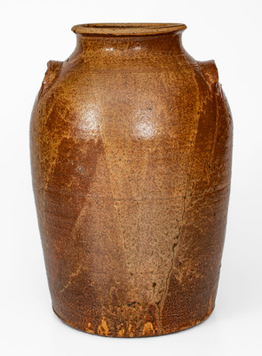 Scarce attrib. George U. Fletcher, Miles Mill, Edgefield District, SC Five-Gallon Stoneware Jar