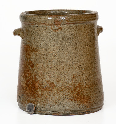 Alkaline-Glazed Stoneware Crock, probably South Carolina, c1850-80