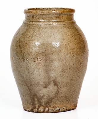 Edgefield District, South Carolina Alkaline-Glazed Stoneware Jar, second quarter 19th century