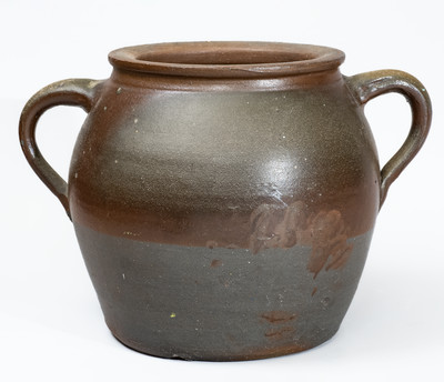 Rare Large-Sized Middle Tennessee Salt-Glazed Stoneware Flowerpot