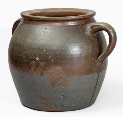 Rare Large-Sized Middle Tennessee Salt-Glazed Stoneware Flowerpot