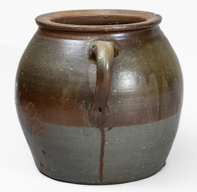 Rare Large-Sized Middle Tennessee Salt-Glazed Stoneware Flowerpot