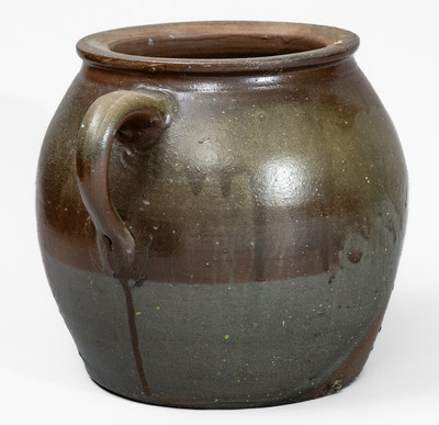 Rare Large-Sized Middle Tennessee Salt-Glazed Stoneware Flowerpot