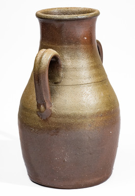 Large-Sized Middle Tennessee Stoneware Vase w/ Brown Slip Decoration