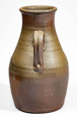 Large-Sized Middle Tennessee Stoneware Vase w/ Brown Slip Decoration