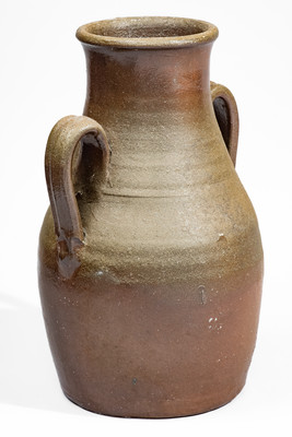 Large-Sized Middle Tennessee Stoneware Vase w/ Brown Slip Decoration