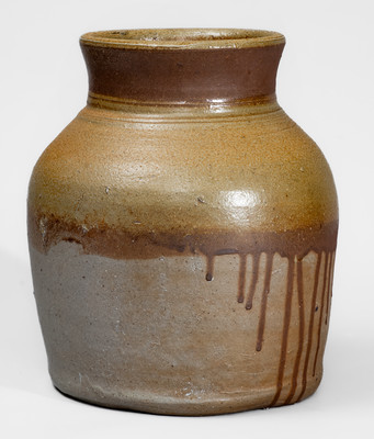 Middle Tennessee Squat-Shaped Salt-Glazed Stoneware Jar