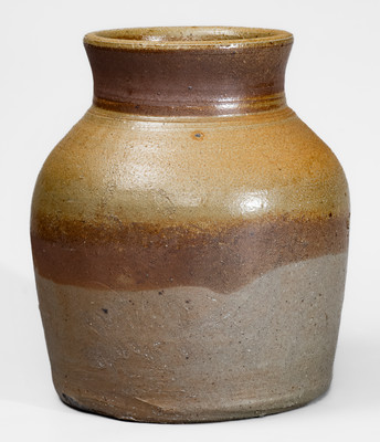 Middle Tennessee Squat-Shaped Salt-Glazed Stoneware Jar