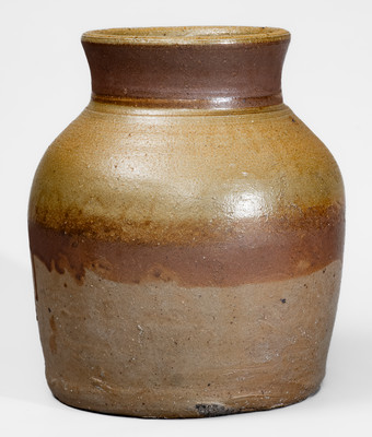 Middle Tennessee Squat-Shaped Salt-Glazed Stoneware Jar
