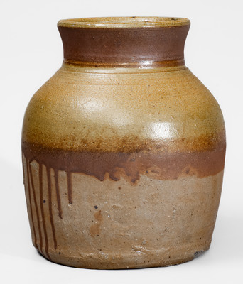 Middle Tennessee Squat-Shaped Salt-Glazed Stoneware Jar
