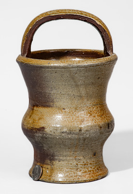 Middle Tennessee Salt-Glazed Stoneware Basket w/ Brown Slip